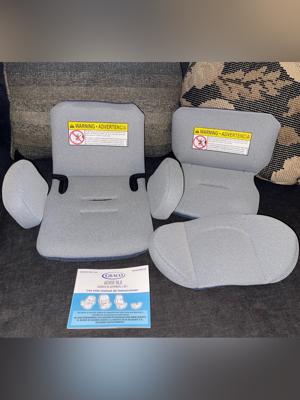 4ever DLX Replacement Seat Pads in Maddox blue - Picture 1 of 2
